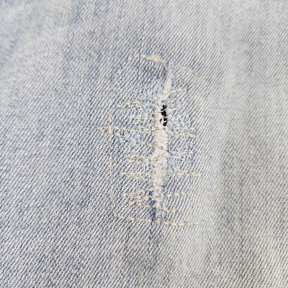 Pilcro Anthropologie Ankle Jeans Light Blue Distressed Denim Size 22W - Picture 12 of 16